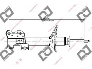 DJ PARTS DS1132GS amortizatorius 
 Pakaba -> Amortizatorius
543021N310, 543021N325, 543021N525