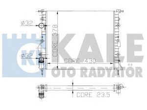 KALE OTO RADYATÖR 109400 radiatorius, variklio aušinimas 
 Aušinimo sistema -> Radiatorius/alyvos aušintuvas -> Radiatorius/dalys
2140000QAZ, 7700836301, 7700838134