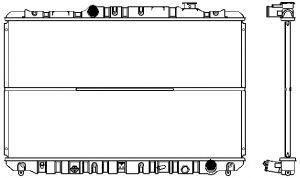 SAKURA  Automotive 1460-0117 radiatorius, variklio aušinimas