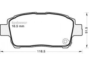 MGA 691 stabdžių trinkelių rinkinys, diskinis stabdys 
 Techninės priežiūros dalys -> Papildomas remontas
044650D20, 044650W080, 0446512581