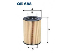FILTRON OE688 alyvos filtras 
 Techninės priežiūros dalys -> Techninės priežiūros intervalai
03L115466, 03L115562, 03L115466