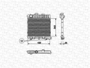 MAGNETI MARELLI 350213437000 radiatorius, variklio aušinimas 
 Aušinimo sistema -> Radiatorius/alyvos aušintuvas -> Radiatorius/dalys
17111177845, 17111707811, 17111709336