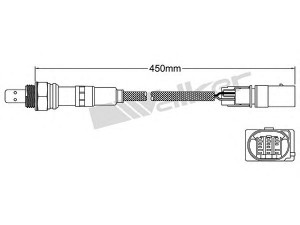 WALKER PRODUCTS 250-25097 lambda jutiklis 
 Variklis -> Variklio elektra
1706030, Y650 18 8GX