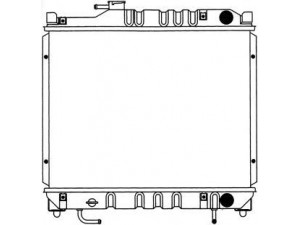SAKURA  Automotive 1081-0214 radiatorius, variklio aušinimas