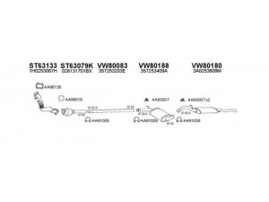 VENEPORTE 800148 išmetimo sistema 
 Išmetimo sistema -> Išmetimo sistema, visa