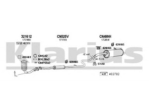 KLARIUS 630943U išmetimo sistema 
 Išmetimo sistema -> Išmetimo sistema, visa
