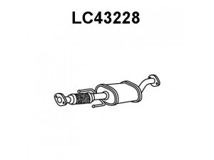 VENEPORTE LC43228 priekinis duslintuvas 
 Išmetimo sistema -> Duslintuvas
46799067
