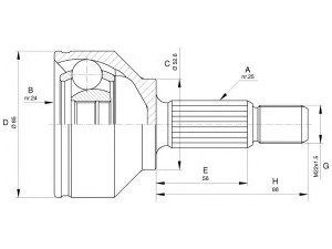 OPEN PARTS CVJ5644.10 jungčių komplektas, kardaninis velenas 
 Ratų pavara -> Sujungimai/komplektas
1S4W3B413AA, 4166906