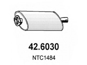 ASSO 42.6030 vidurinis duslintuvas 
 Išmetimo sistema -> Duslintuvas
ESR1855, NTC1484, NTC7362