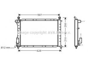 AVA QUALITY COOLING FT2235 radiatorius, variklio aušinimas 
 Aušinimo sistema -> Radiatorius/alyvos aušintuvas -> Radiatorius/dalys
46467511