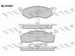 FTE BL1410A1 stabdžių trinkelių rinkinys, diskinis stabdys 
 Techninės priežiūros dalys -> Papildomas remontas
4882106, 4882107, 05014527AA