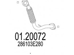 MTS 01.20072 išleidimo kolektorius 
 Išmetimo sistema -> Išmetimo vamzdžiai
286103E280