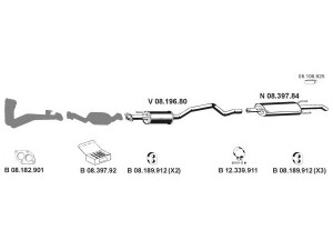 EBERSPÄCHER 082380 išmetimo sistema 
 Išmetimo sistema -> Išmetimo sistema, visa