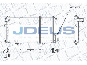JDEUS RA0070010 radiatorius, variklio aušinimas 
 Aušinimo sistema -> Radiatorius/alyvos aušintuvas -> Radiatorius/dalys
95496528, 9549652880, 95496579