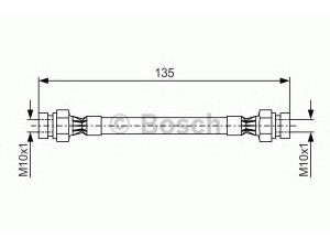 BOSCH 1 987 476 400 stabdžių žarnelė 
 Stabdžių sistema -> Stabdžių žarnelės
1H0 611 775, 1H0 611 775