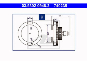 ATE 03.9302-0946.2 alsuoklio vamzdelis