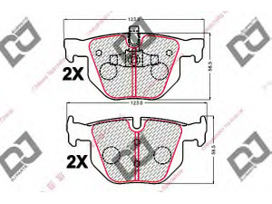 DJ PARTS BP2121 stabdžių trinkelių rinkinys, diskinis stabdys 
 Techninės priežiūros dalys -> Papildomas remontas
34216769105, 34216775678, 34216791938