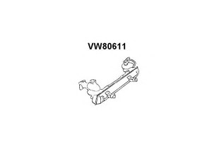 VENEPORTE VW80611 galinis duslintuvas 
 Išmetimo sistema -> Duslintuvas
111251051H, 113251051H, 113251053L