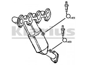 KLARIUS 322504 katalizatoriaus keitiklis 
 Išmetimo sistema -> Katalizatoriaus keitiklis
2711400109, 2711402009