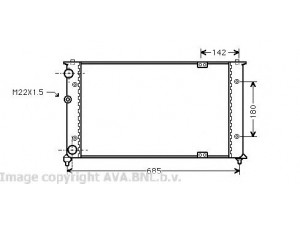 AVA QUALITY COOLING VW2192 radiatorius, variklio aušinimas 
 Aušinimo sistema -> Radiatorius/alyvos aušintuvas -> Radiatorius/dalys
6K0121253T, 6K0121253T