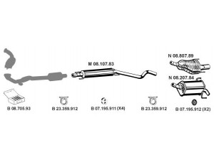 EBERSPÄCHER 082656 išmetimo sistema 
 Išmetimo sistema -> Išmetimo sistema, visa