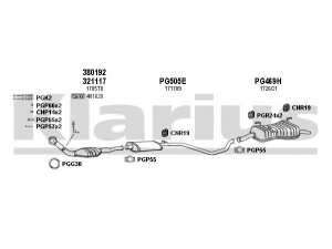 KLARIUS 630470U išmetimo sistema 
 Išmetimo sistema -> Išmetimo sistema, visa