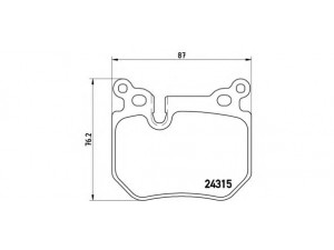 BREMBO P 06 059 stabdžių trinkelių rinkinys, diskinis stabdys 
 Techninės priežiūros dalys -> Papildomas remontas
34216784808, 34216791421, 34216797857