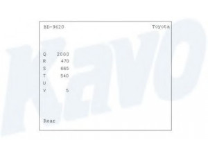 KAVO PARTS BD-9620 stabdžių būgnas 
 Stabdžių sistema -> Būgninis stabdys -> Stabdžių būgnas
4243132010