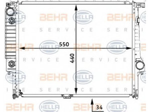 HELLA 8MK 376 722-531 radiatorius, variklio aušinimas 
 Aušinimo sistema -> Radiatorius/alyvos aušintuvas -> Radiatorius/dalys
17 11 2 241 913, 2 241 913