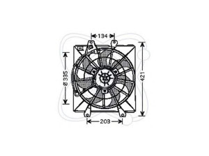 ELECTRO AUTO 32VT002 ventiliatorius, radiatoriaus 
 Aušinimo sistema -> Oro aušinimas
163610B010, 163630B010, 167110B010