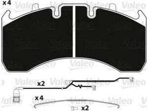 VALEO 882247 stabdžių trinkelių rinkinys, diskinis stabdys 
 Techninės priežiūros dalys -> Papildomas remontas
20568713, 20765963, 5001864380