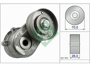 INA 534 0448 10 įtempiklio svirtis, V formos rumbuotas diržas 
 Diržinė pavara -> V formos rumbuotas diržas/komplektas -> Įtempiklis
0 4861 630AA, 0 4861 630AB