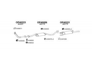 VENEPORTE 400006 išmetimo sistema 
 Išmetimo sistema -> Išmetimo sistema, visa