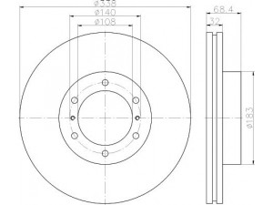 HELLA PAGID 8DD 355 116-891 stabdžių diskas 
 Stabdžių sistema -> Diskinis stabdys -> Stabdžių diskas
4351260190, 4351260191