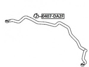 ASVA 0407-DA2F įvorė, stabilizatorius