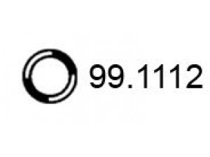 ASSO 99.1112 laikiklis, išmetimo sistema 
 Išmetimo sistema -> Surinkimo dalys -> Atskiros surinkimo dalys -> Gnybtas
4422885, 60801631, 7610077, 82409205