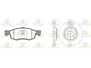 ROADHOUSE 8172.01 stabdžių rinkinys, diskiniai stabdžiai 
 Stabdžių sistema -> Diskinis stabdys -> Stabdžių remonto rinkinys