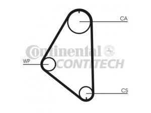 CONTITECH CT558 paskirstymo diržas 
 Techninės priežiūros dalys -> Papildomas remontas
090324699, 636365, 636368, 636562