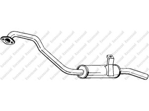 BOSAL 279-417 galinis duslintuvas 
 Išmetimo sistema -> Duslintuvas
20350-20J02