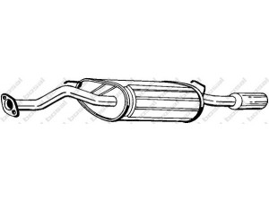 BOSAL 115-323 galinis duslintuvas 
 Išmetimo sistema -> Duslintuvas
GEX3-3786, WCG0-00160, WCG0-00161