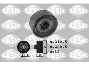 SASIC 1704004 kreipiantysis skriemulys, paskirstymo diržas 
 Diržinė pavara -> Paskirstymo diržas/komplektas -> Laisvasis/kreipiamasis skriemulys
7700862615