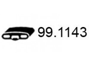ASSO 99.1143 laikiklis, išmetimo sistema 
 Išmetimo sistema -> Surinkimo dalys -> Atskiros surinkimo dalys -> Gnybtas
852719, 90128194, 852719, 90128194