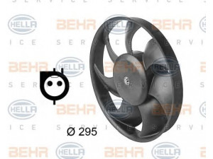 HELLA 8EW 009 144-651 ventiliatorius, radiatoriaus 
 Aušinimo sistema -> Oro aušinimas
6 186 164, 89BB8K620AA
