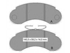 VEMA 834840 stabdžių trinkelių rinkinys, diskinis stabdys 
 Techninės priežiūros dalys -> Papildomas remontas
6314200120, 6314200320, A6314200320