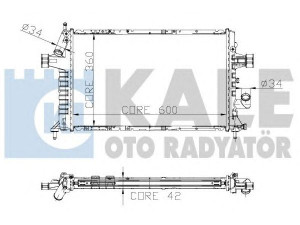 KALE OTO RADYATÖR 141300 radiatorius, variklio aušinimas 
 Aušinimo sistema -> Radiatorius/alyvos aušintuvas -> Radiatorius/dalys
09129517, 13 00 209, 1300209, 91 29 517