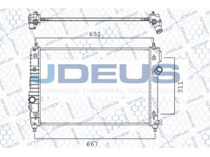 JDEUS 056M13 radiatorius, variklio aušinimas 
 Aušinimo sistema -> Radiatorius/alyvos aušintuvas -> Radiatorius/dalys
95227749, 95227751, 96817887, 96860968