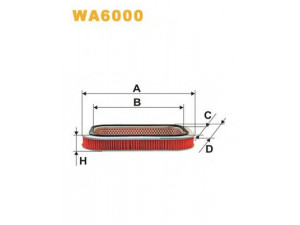 WIX FILTERS WA6000 oro filtras 
 Techninės priežiūros dalys -> Techninės priežiūros intervalai
350, 17220PH2003, 17220PH4305, 17220PH4315