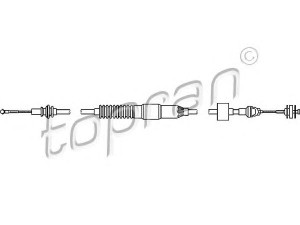 TOPRAN 108 695 sankabos trosas 
 Sankaba/dalys -> Sankabos valdymas -> Sankabos trosas
6N1 721 335B, 6N1 721 335D, 6N1 721 335J