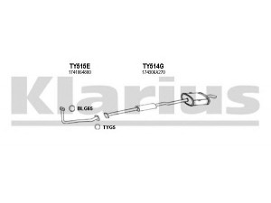 KLARIUS 900342U išmetimo sistema 
 Išmetimo sistema -> Išmetimo sistema, visa