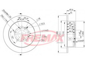 FREMAX BD-4403 stabdžių diskas 
 Stabdžių sistema -> Diskinis stabdys -> Stabdžių diskas
42431-48040, 42431-48041